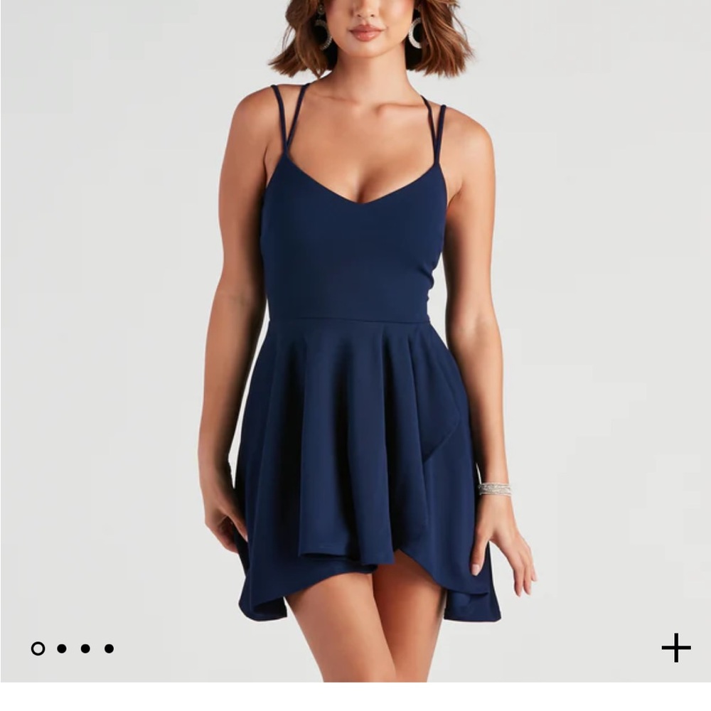 Windsor navy skater dress - women’s medium